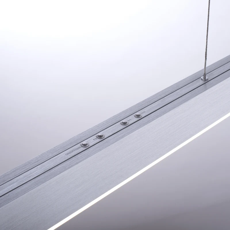 PURE MOTO LANGBORDSPENDEL MED MOTOR UDTRÆK BØRSTET ALUMINIUM LED