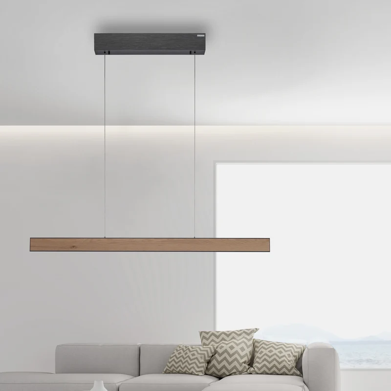 PURE E-MOTION LANGBORDSPENDEL MED MOTOR HEJS NATUR TRÆ/ SORT LED