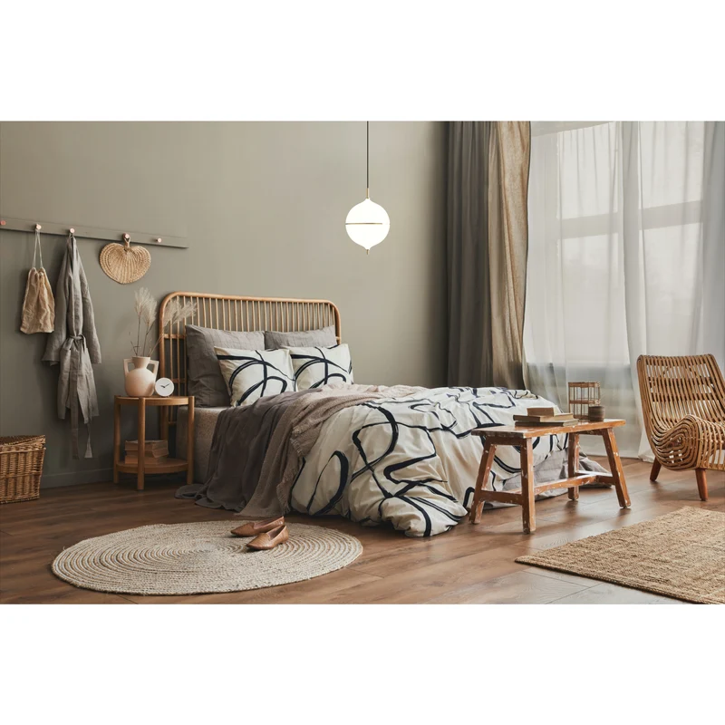ETERNAL MOONLIGHT PENDEL Ø32 LARGE MED SORT STOFLEDNING