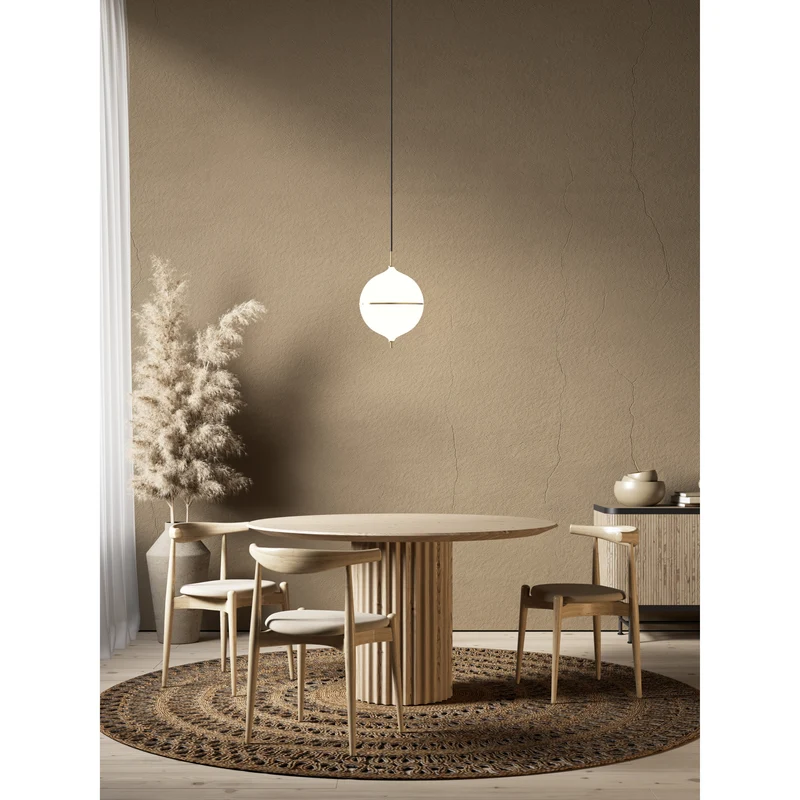 ETERNAL MOONLIGHT PENDEL Ø32 LARGE MED SORT STOFLEDNING
