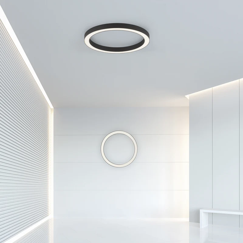 PURE-LINES LOFTSLAMPE LED BØRSTET ALU MED FJERNBETJENING