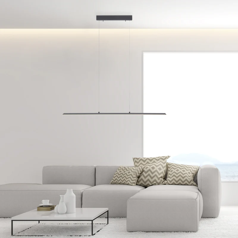 PURE-LITE LANGBORDSPENDEL 100 CM ANTRASIT LED