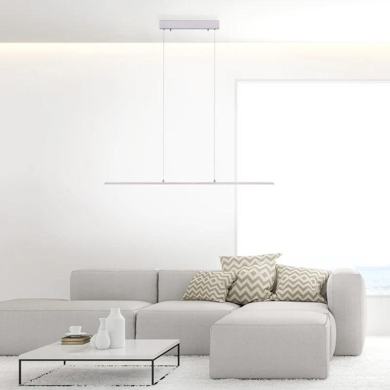 PURE-LITE LANGBORDSPENDEL 100 CM BØRSTET ALUMINIUM LED