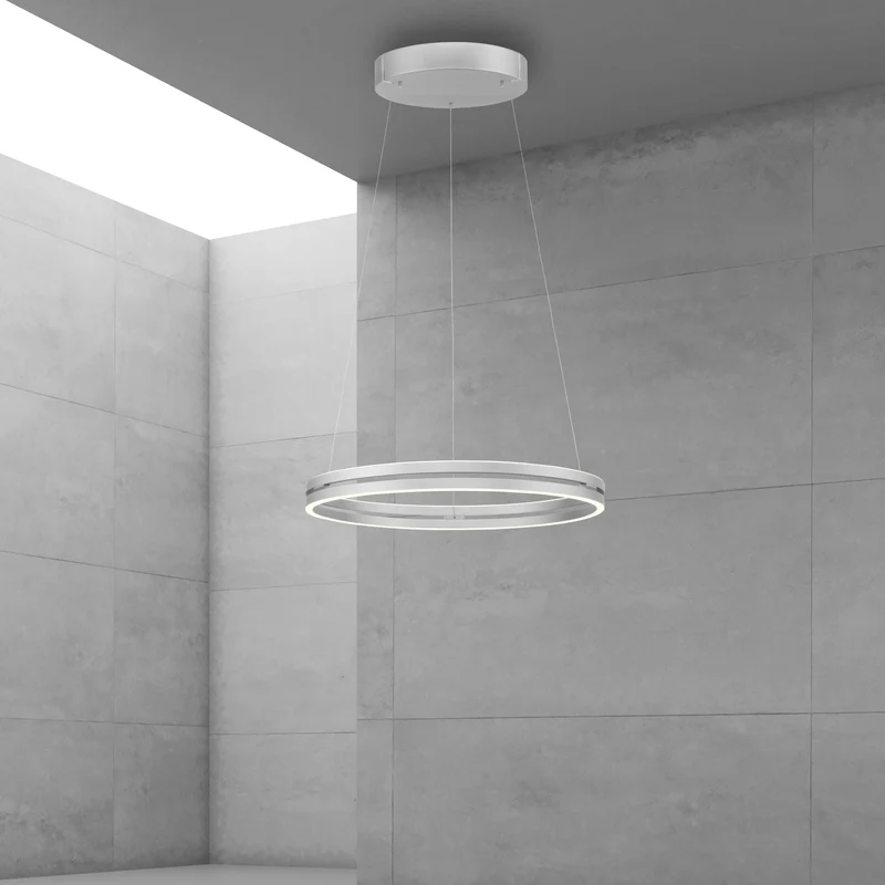 PURE E-LOOP PENDEL MED MOTOR HEJS BØRSTET ALUMINIUM LED