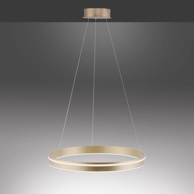 Q-VITO RUND PENDEL Ø60 MAT MESSING LED