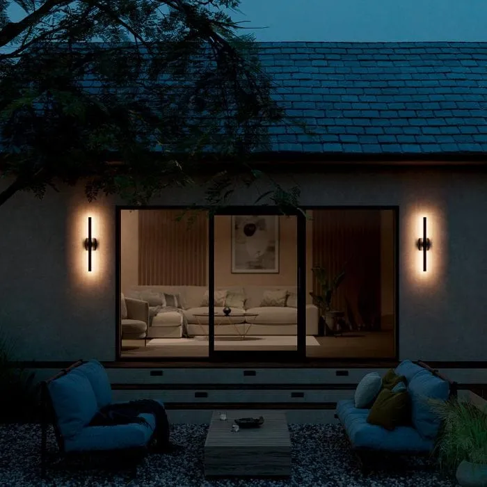 Applique Murale Exterieur Barre Noire