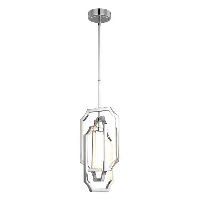 Luminaire Suspension Argentée LED
