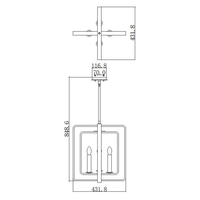 Petite Suspension Luminaire Rétro