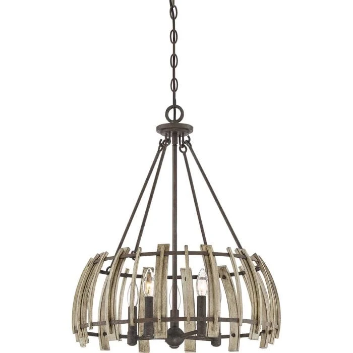 Lustre Rustique en Bois