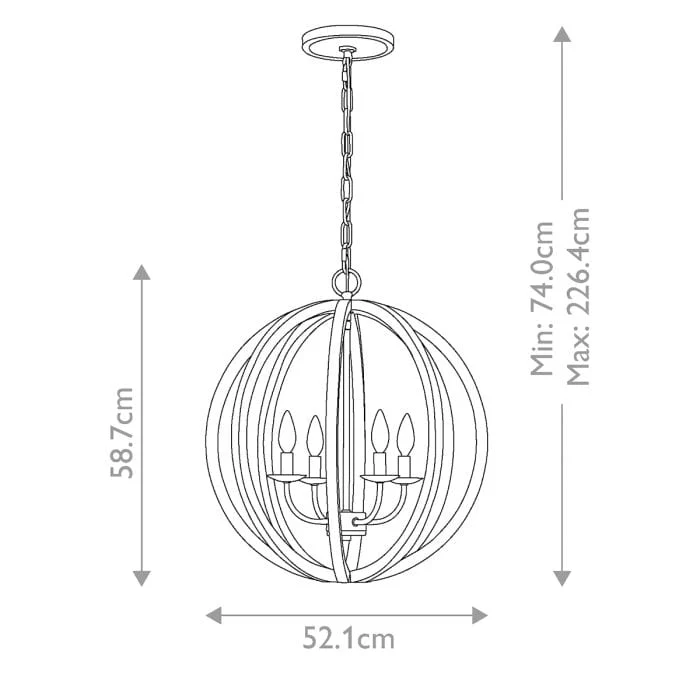 Suspension Luminaire Bois Gris