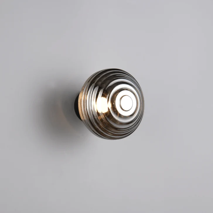 Lampe décorative murale bouton verre