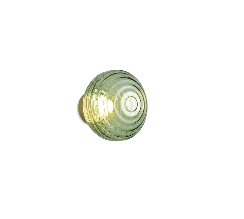 Lampe décorative murale bouton verre