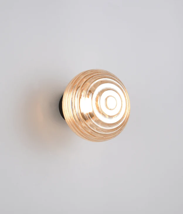 Lampe décorative murale bouton verre