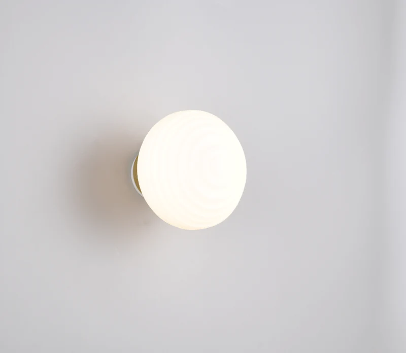 Lampe décorative murale bouton verre