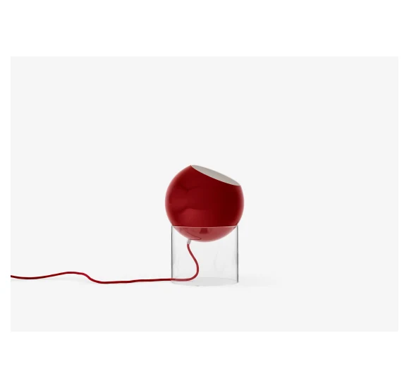 TOPAN VP13 - BORDLAMPE - AKRYL BASE OG VERMILION RED