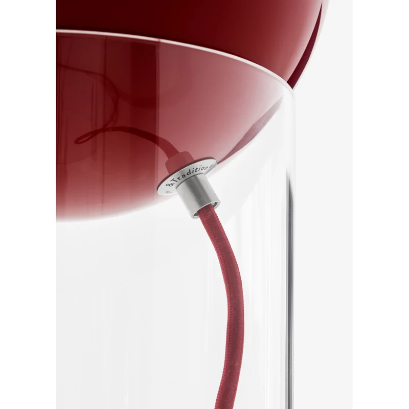 TOPAN VP13 - BORDLAMPE - AKRYL BASE OG VERMILION RED