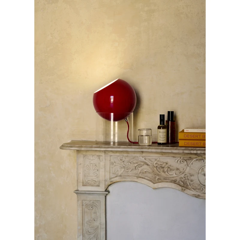 TOPAN VP13 - BORDLAMPE - AKRYL BASE OG VERMILION RED