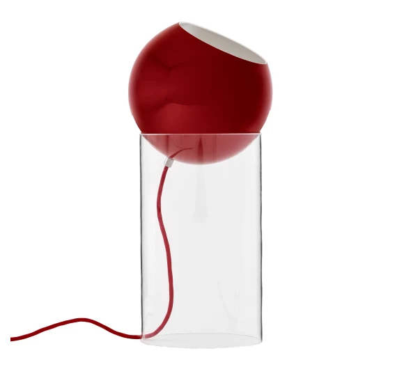 TOPAN VP14 - GULVLAMPE - AKRYL BASE OG VERMILION RED