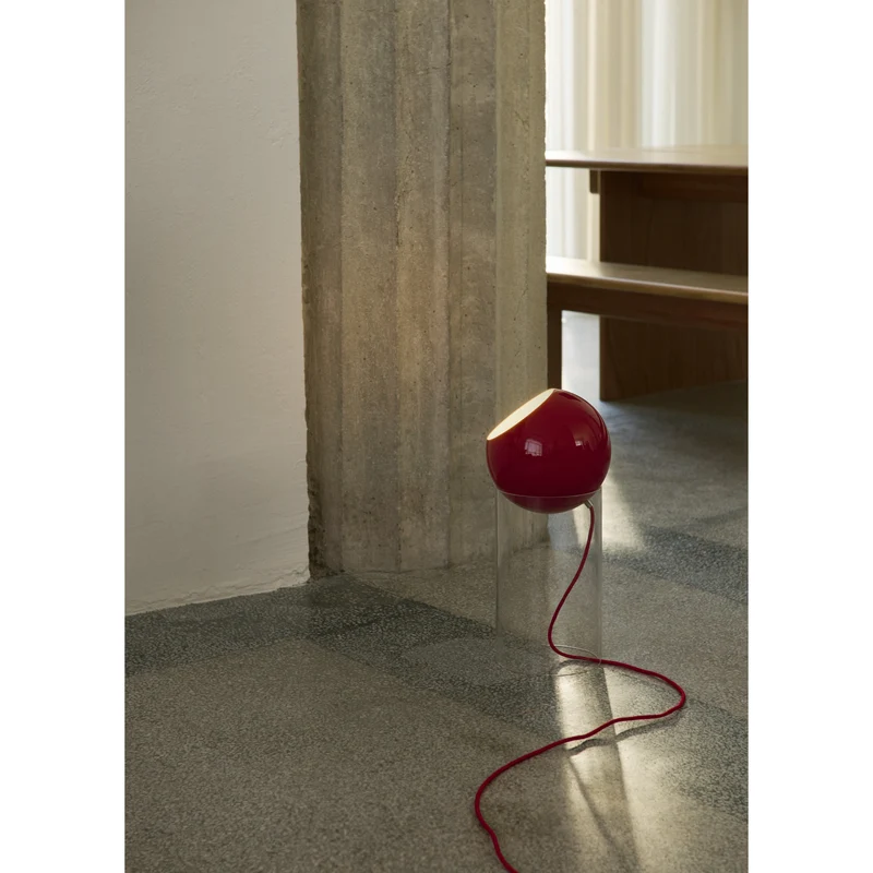 TOPAN VP14 - GULVLAMPE - AKRYL BASE OG VERMILION RED