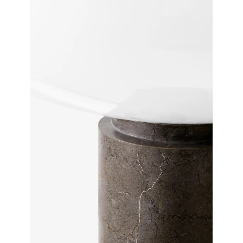 MIST AP17 - BORDLAMPE - GLAS GRIGIO CALDO BASE