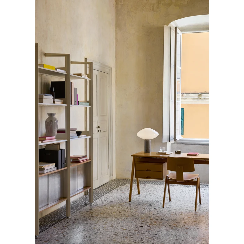 MIST AP17 - BORDLAMPE - GLAS GRIGIO CALDO BASE