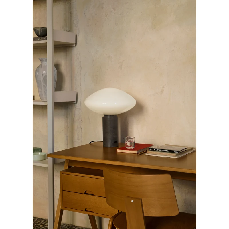 MIST AP17 - BORDLAMPE - GLAS GRIGIO CALDO BASE