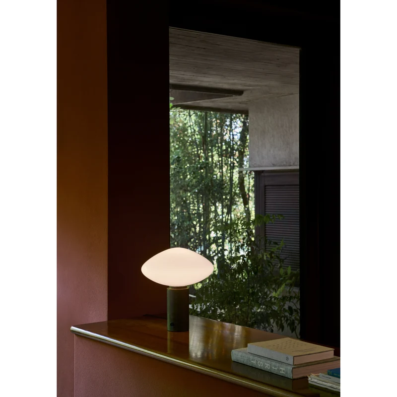MIST AP17 - BORDLAMPE - GLAS GRIGIO CALDO BASE