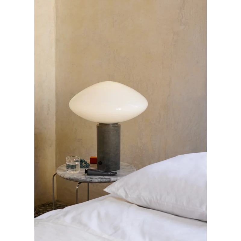 MIST AP17 - BORDLAMPE - GLAS GRIGIO CALDO BASE