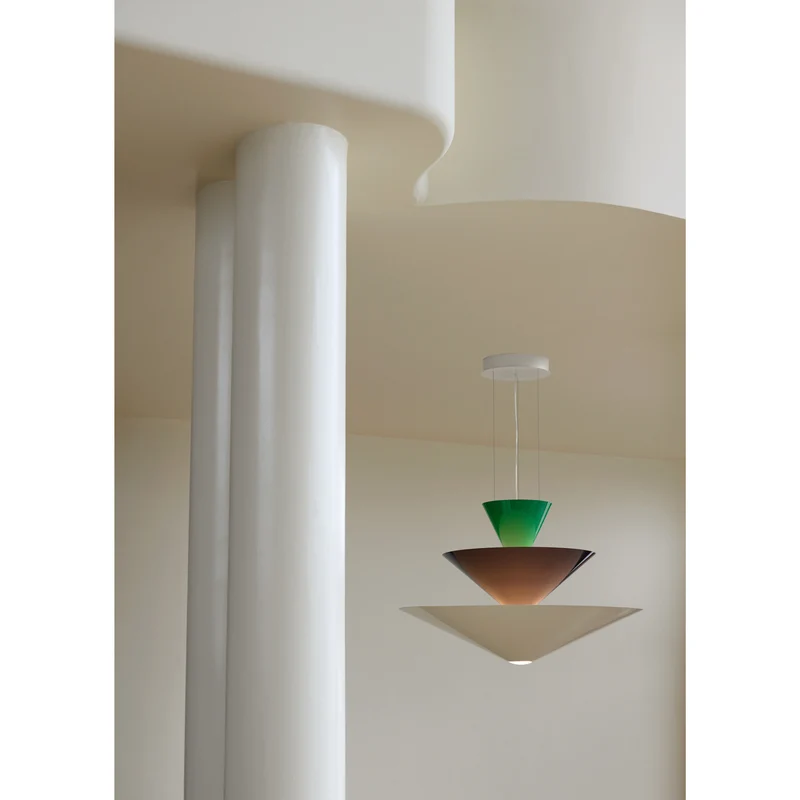 GIO LN15 - PENDEL Ø92 - SIGNAL GREEN, DEEP BLUE OG ECRU WHITE