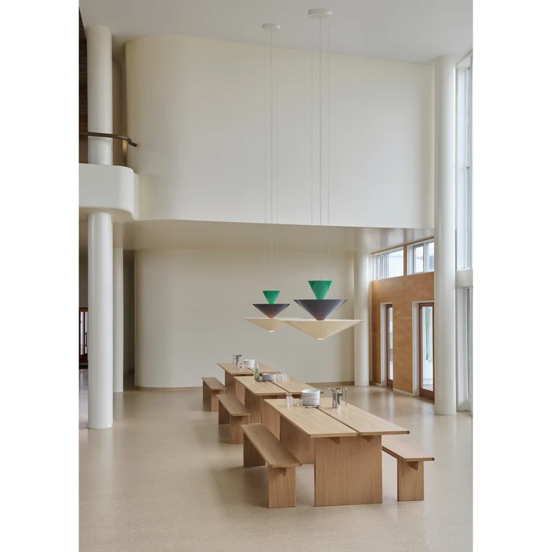 GIO LN15 - PENDEL Ø92 - SIGNAL GREEN, DEEP BLUE OG ECRU WHITE