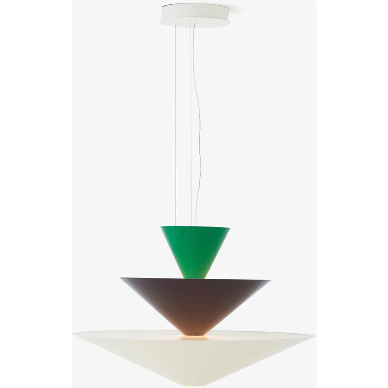 GIO LN15 - PENDEL Ø92 - SIGNAL GREEN, DEEP BLUE OG ECRU WHITE