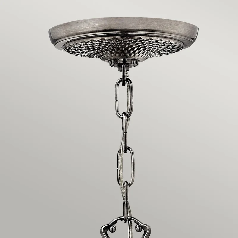 Lustre Plantation 3 lumières - Nickel antique poli