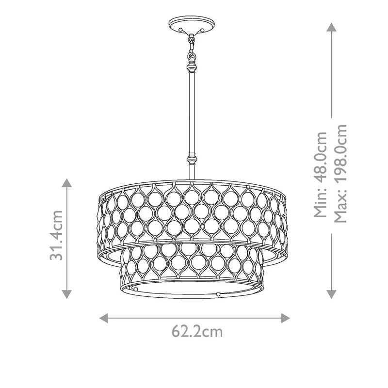 Lustre de Luxe Cristaux
