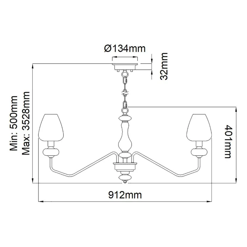 Lustre Moderne Verre et Laiton