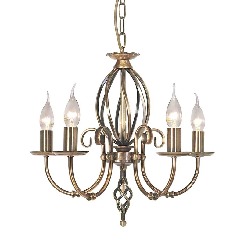 Suspension Chandelier Laiton