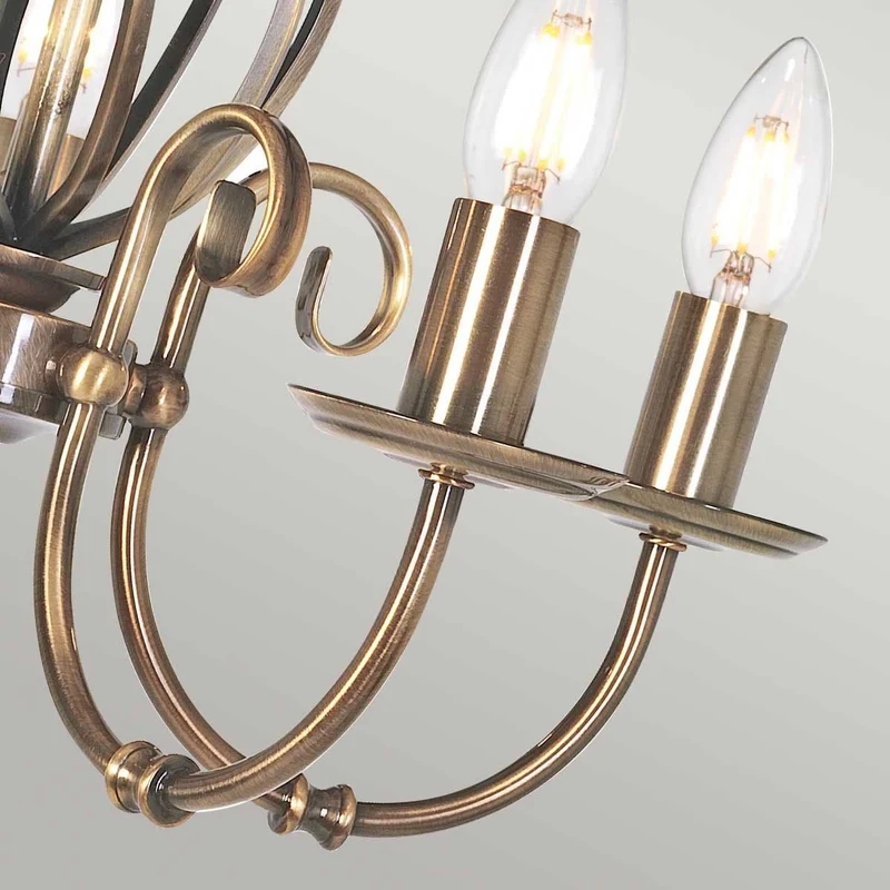Suspension Chandelier Laiton