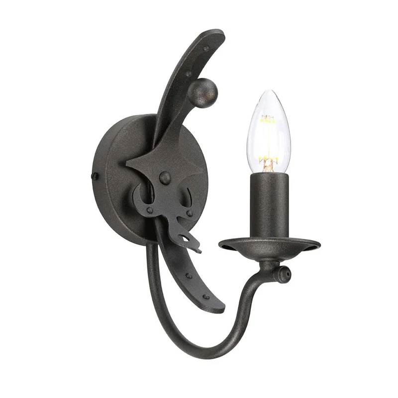 Applique Murale Noire Bougeoir