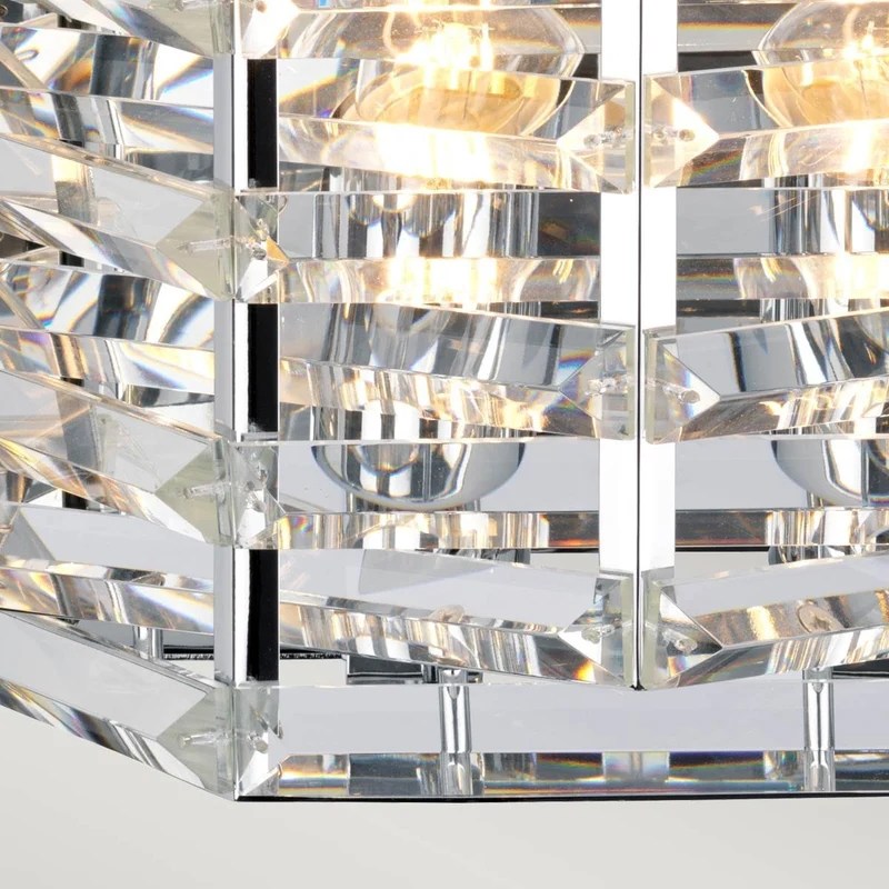 Applique Murale Luxe Argente