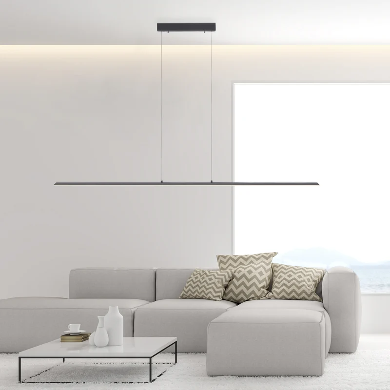 PURE-LITE LANGBORDSPENDEL 160 CM ANTRASIT LED