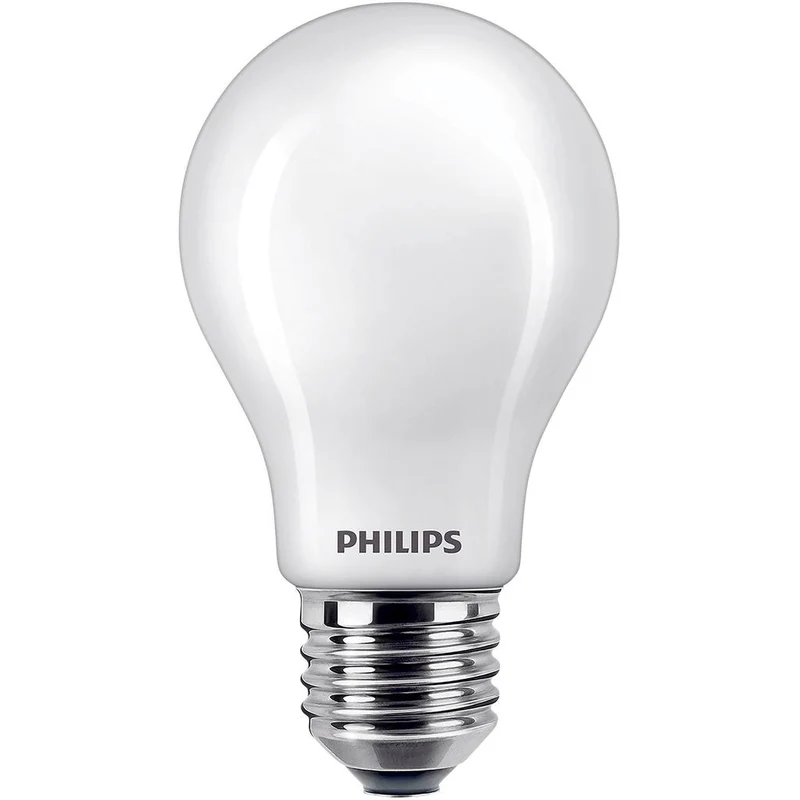 PHILIPS LED E27 8.5W GLAS CLASSIC FROSTED - Lyskilde