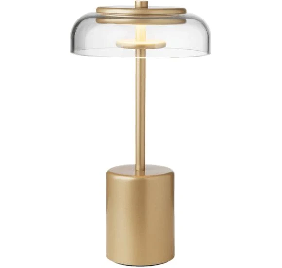Blossi Mini Portable Bordlampe - Nuura (Nordic Gold, Klar, Genopladelig)