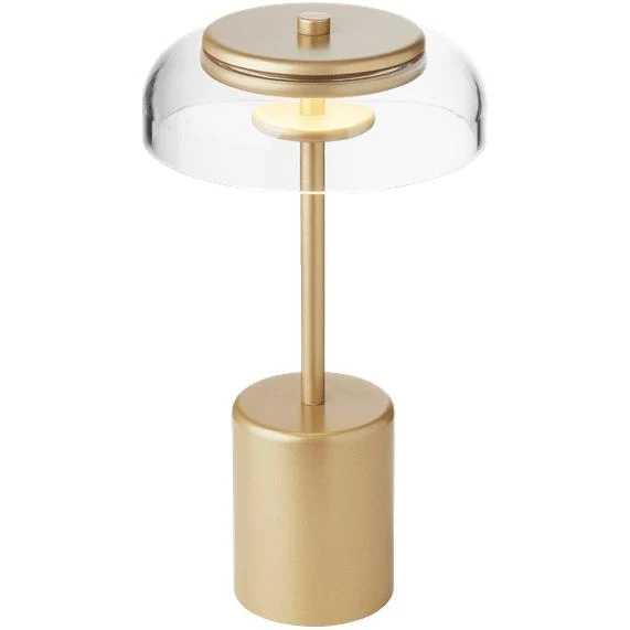 Blossi Mini Portable Bordlampe - Nuura (Nordic Gold, Klar, Genopladelig)
