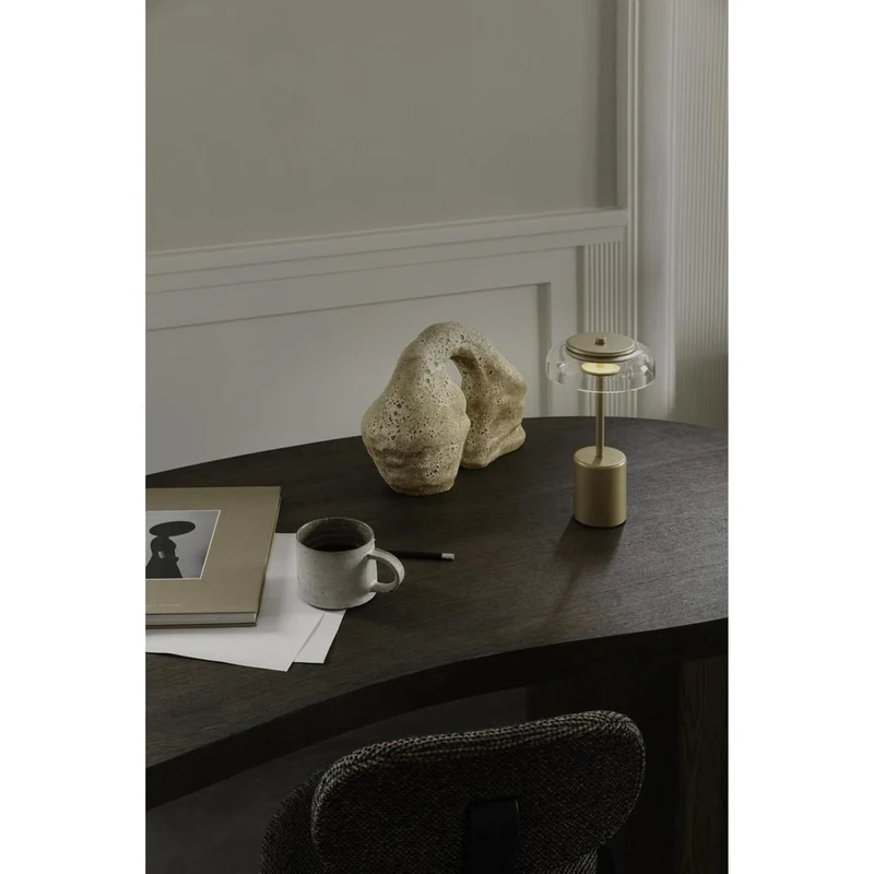 Blossi Mini Portable Bordlampe - Nuura (Nordic Gold, Klar, Genopladelig)