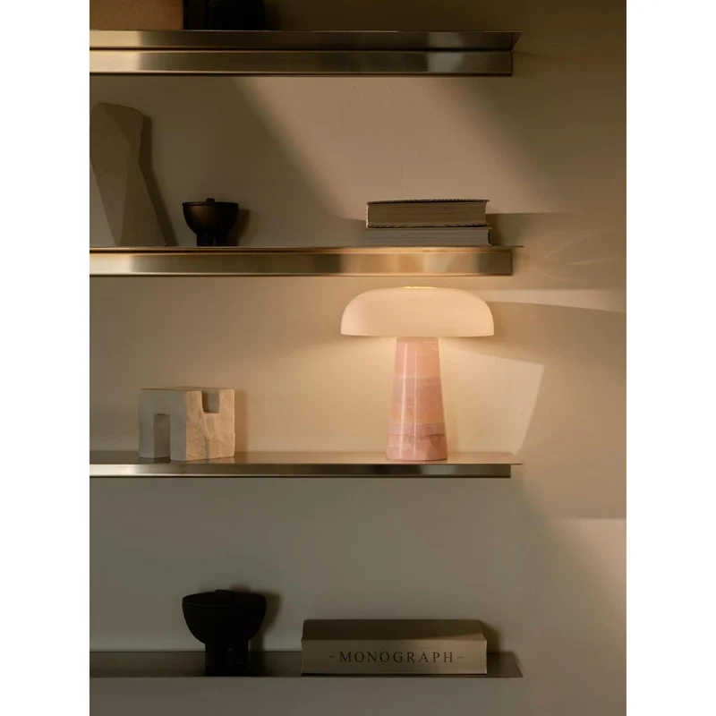 GLOSSY MINI BORDLAMPE PINK JADE