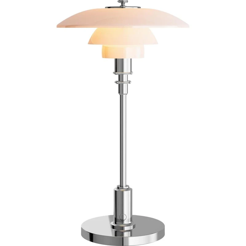 PH 2/1 - PORTABLE LED BORDLAMPE - POLERET KROM PH 2-1 Portable - LOUIS POULSEN