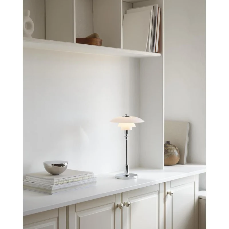 PH 2/1 - PORTABLE LED BORDLAMPE - POLERET KROM PH 2-1 Portable - LOUIS POULSEN