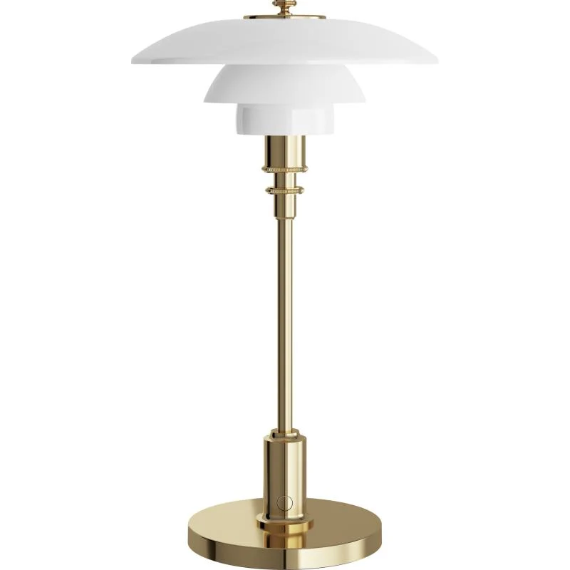 PH 2/1 - PORTABLE LED BORDLAMPE - MESSING METALLISERET