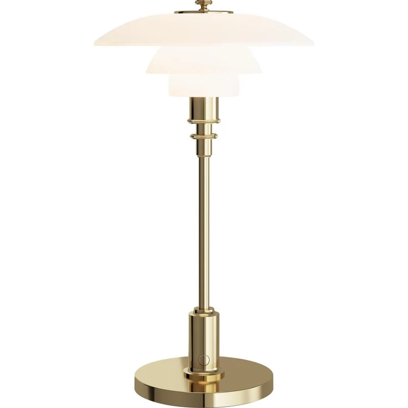PH 2/1 - PORTABLE LED BORDLAMPE - MESSING METALLISERET
