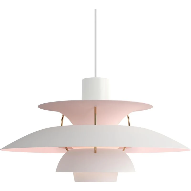 PH 5 - PENDEL - JUBILÆUM MAT HVID/PALE ROSE