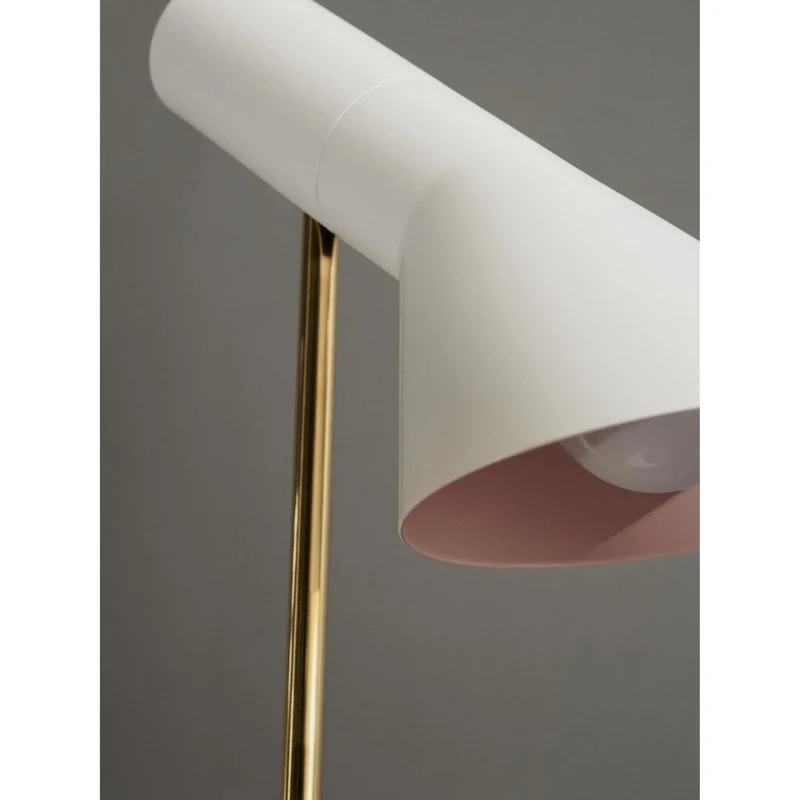 AJ Mini Anniversary - Bordlampe Louis Poulsen - (Mat Hvid / Lys Rosa, Messingstamme)